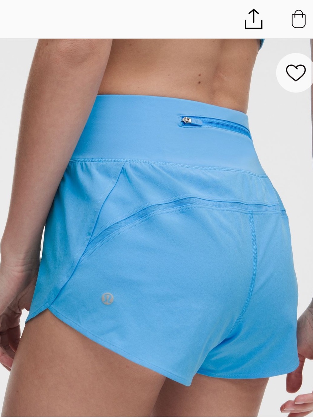 Lululemon speed up HR short with mesh vent - Picture 2 of 5